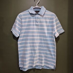 Black Brown 1826 Light Blue and White Polo